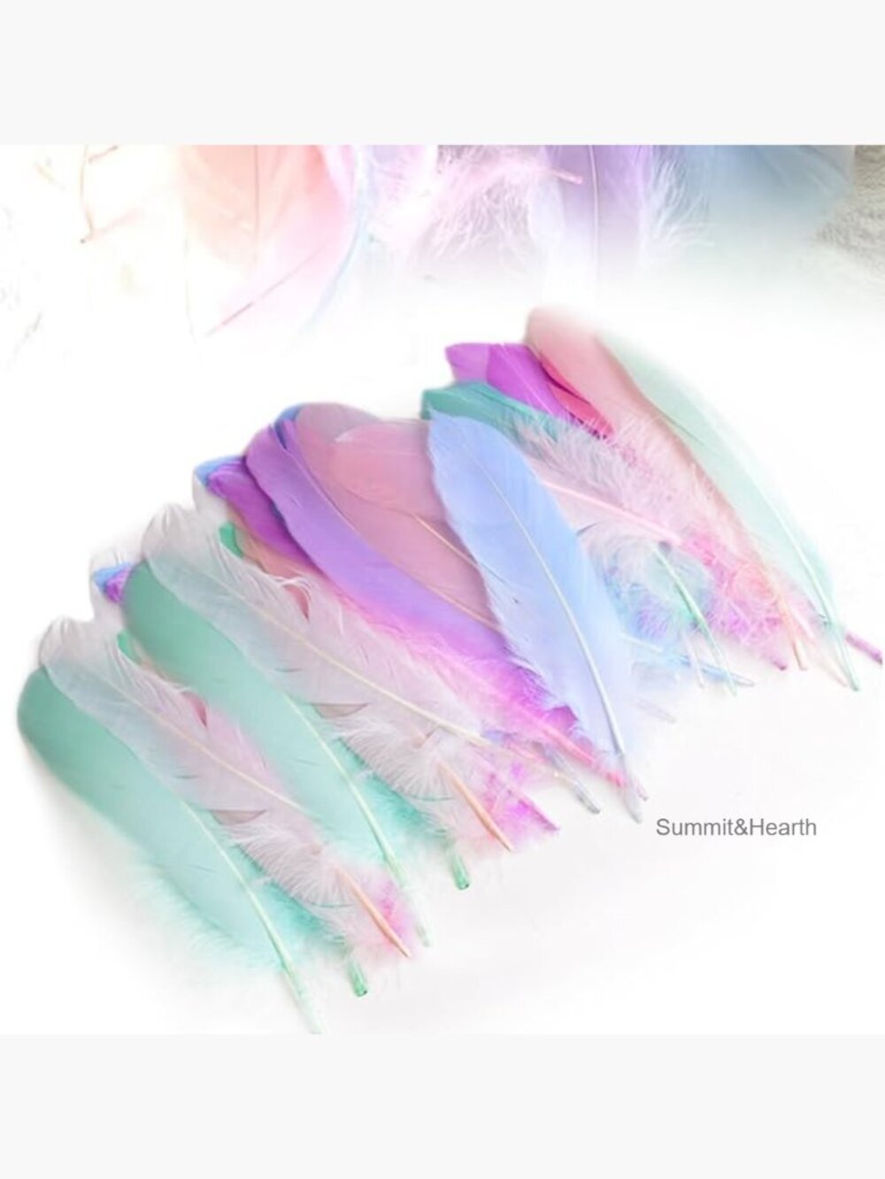 100 Natural Goose Feathers for Crafts DIY Hats Masks Dreamcatchers 10-17cm